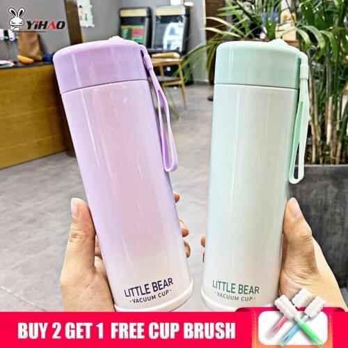 Yihao 300ml Stainless Steel Colorful Drinking Cup Tumbler Hot Cold Double Wall Vacuum Insulation Coffee Mug Water Flasks Cup