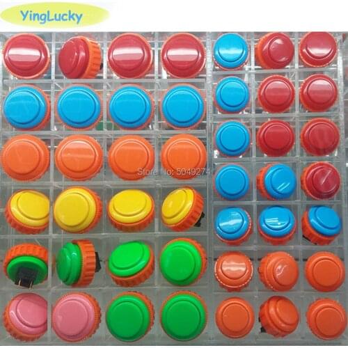 Yinglucky 10 pcs Japan original sanwa OBSN-24/ OBSN-30 Push button With Nut Arcade Push Button