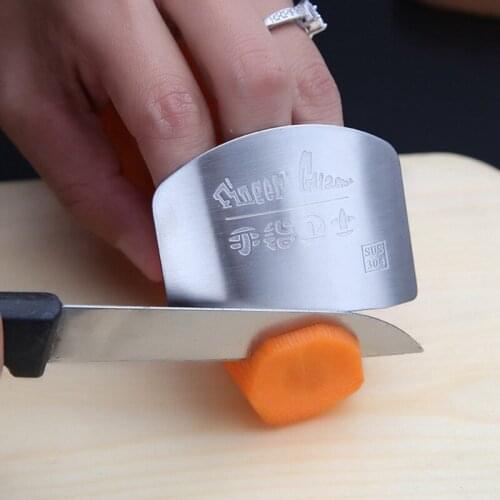 Stainless Steel Kitchen Finger Protector Hand Cut Safe Guard Knife Tool Knife Cutting Vegetables Protection Kitchen Accessories