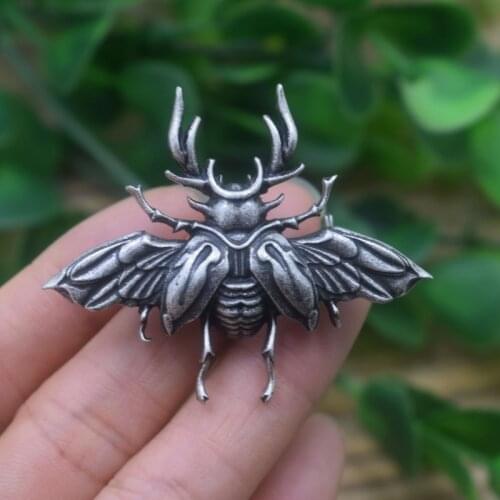 Animal Beetles Pins Retro Insect Brooch Creative Gift Jewelry
