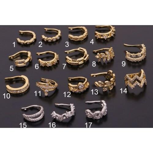 1Pc Cz Cartilage Ear Cuff Ear Wrap No Piercing Earcuff Conch Cuff Earring Non-piercing Hole Clip Earrings 2021 Trend Jewelry