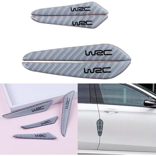 4Pcs/set silver car door edge guard strip protector anti-collision trim sticker