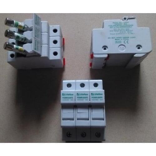 5PCS The United States LPHV-3P original authentic Netlon Littelfuse 10*38 insurance (fuse) rail seat