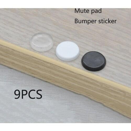 9PCS Floor mats, cabinet bumper pads, silencer particles, silicone mats, black furniture bumper stickers, rubber particles