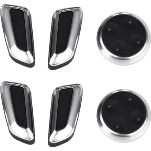 Car Styling Interior Auto Seat Adjustment Button Switch Cover Trim Decorative for A4 B8 A6 C6 C7 A5 A7 Q5 Q3