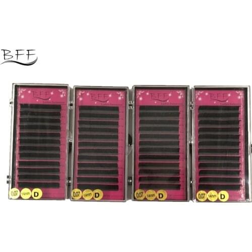 BFF Brand 4 BOX Eyelashes extension 0.07mm C/D length 8-16mm faux mink grafting eyelash Makeup Individual Eyelashes Extension