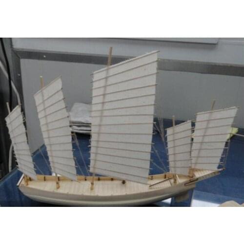 Wood ship kit sail boat model 1/80 ancient chinese ship kit zhenhe west boat kit