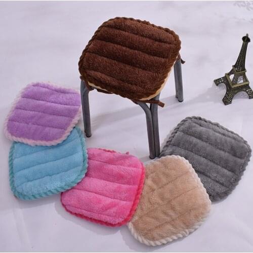 30*30/35*35 CM Small Stool Cushion Winter Plash Kindergarten Seat Seat Anti-slip Pat Square Sitting Plastic Kid Cushion Cushion