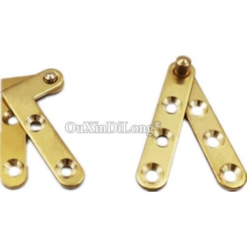 Brand New 5Pairs European Pure Brass Invisible Door Pivot Hinges Freely Rotary Insert Hidden Door Hinges Install Up and Down