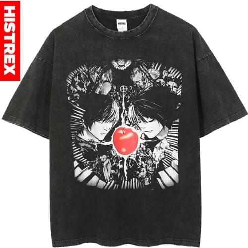 HISTREX Japanese Harajuku Anime Men T Shirt Mens Graphic Shirt Fashion Harajuku O Neck T-shirt Brand C Tshirt Man 33H2C