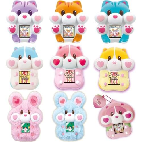 Bandai Tamagotchi Game Console Kawaii Trotting Hamtaro Cat Rabbit Electronic Pet Machine Anime Figures Toys Gifts for Kids