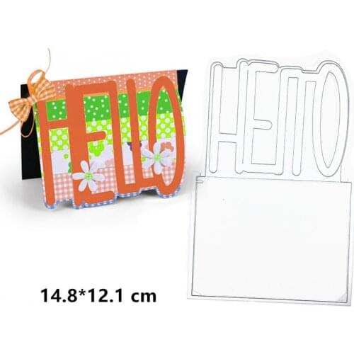 Julyarts Hello 2019 New Metal Word Die Cutting For Scrapbooking Diy Wedding Card Die Cutting Album Paper Gift Card Making Dies