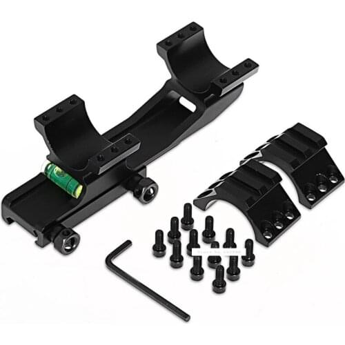 Tactical Scope Mount Aluminum Alloy 30mm Dual Ring Riflescope Mount with Level Instrument Optical Sight Bracket 5033B