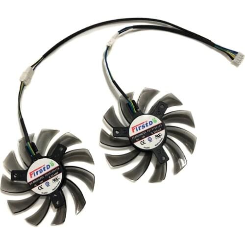 75MM GPU VGA Cooler Alternative Cooling Fan For Radeon GALAKURO kuroutoshikou R9 380 Graphics Video Cards as Replacement