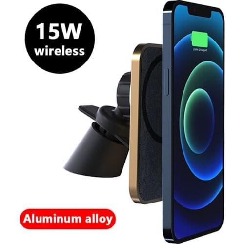 For Magsafe Car Charger 15W magnetic Mobile Phone Holder For iphone 12 12pro 12promax Fast Wireless Charging Vent magnet bracket