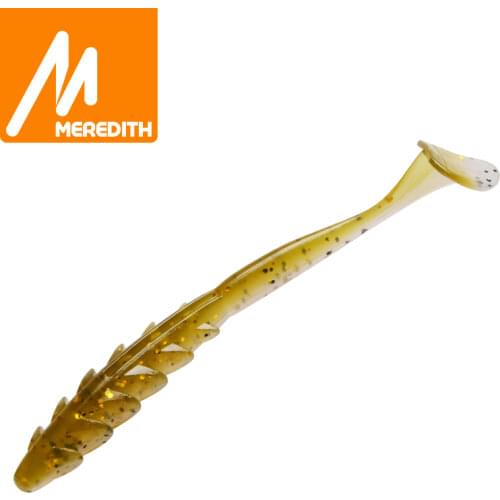 MEREDITH 20pcs Crazy Shiner II 65mm 1.54g Soft Lure Fishing Lure Shad Silicone Baits T-tail Wobblers Swimbait Artificial leurre