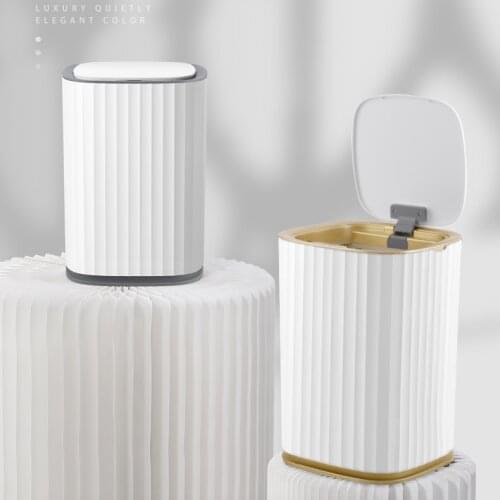 Large Capacity Trash Can Smart Living Room Creative Luxury Automatic Waste Bins Bathroom Cubo Basura Household Products DG50WB