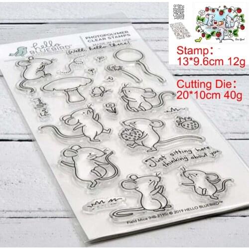 2020 new Mouse party Metal Cutting Dies and Stamps for DIY Scrapbooking photo album Decorative Embossing DIY Paper Cards