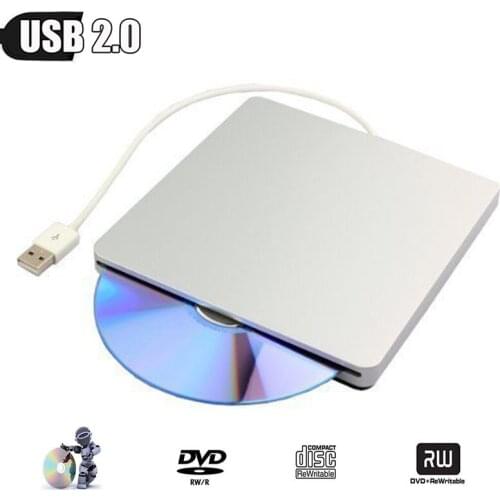 Best New for Apple iMac 2015 2013 2014 A1224 A1311 A1225 USB External Optical Drive 8X DVD Player DVD-ROM Combo 24X CD-RW Burner