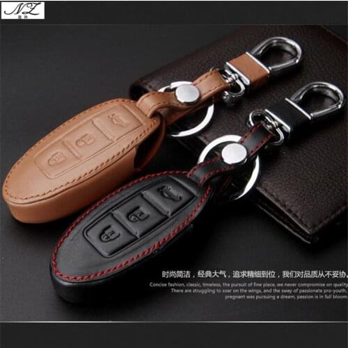 New Genuine Leather Car Key Cover for Infiniti q50 JX35 g25 fx35 Q70L QX50 car key
