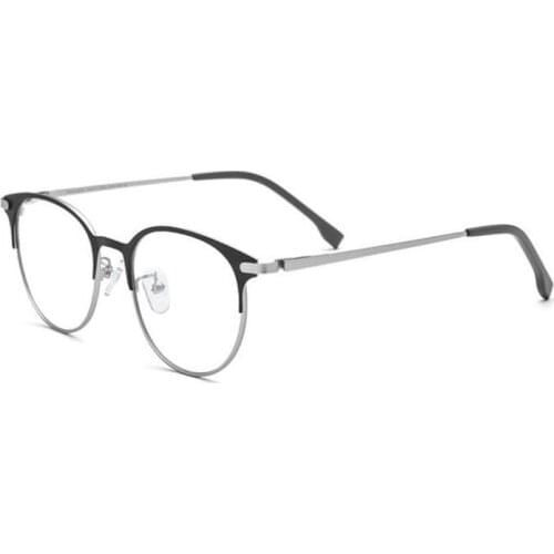 Alloy Glasses Frame Men Retro Prescription Lens Optical Eyewear Ultralight Anti-reflective Goggle Vintage Reading Eyeglasses