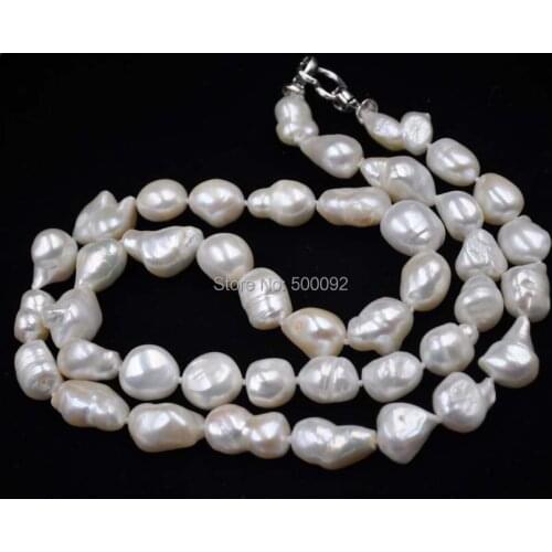 Baroque 12-15mm Cultured pearl necklace 30 inch long