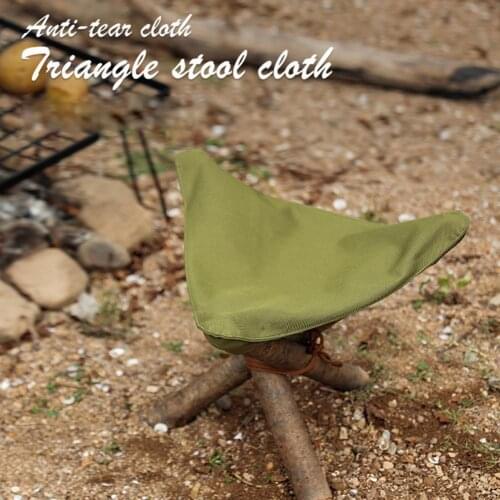 Portable Waterproof Foldable Triangular Stool Cloth for Outdoor Activities стул для рыбалки camping chair