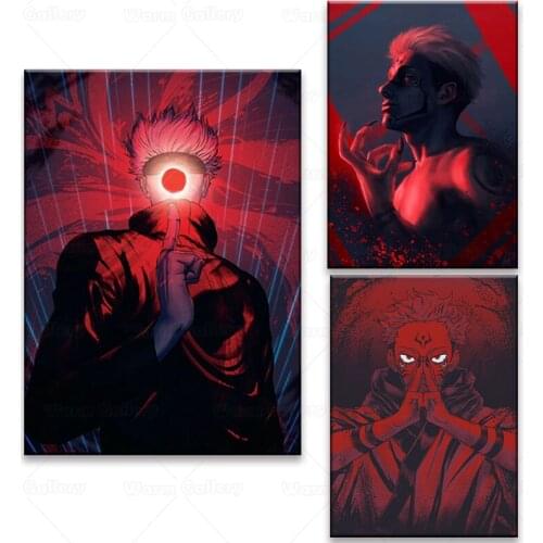 Modern Popular Poster Anime Jiu-Jitsu Kaisen Poster Wall Art Painting Study Room Home Living Room Decoration Picture Home