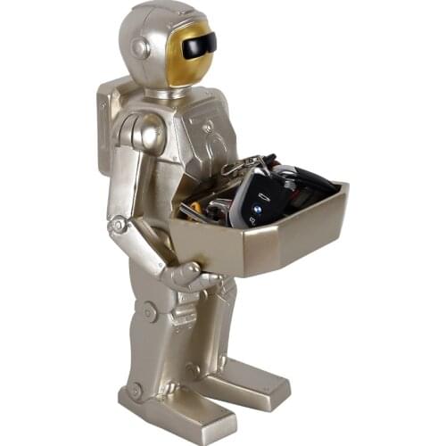 Nordic Creative Robot Storage Decoration Entryway Living Room Study Personality Practical Multifunction Statue Art&Craft X4440