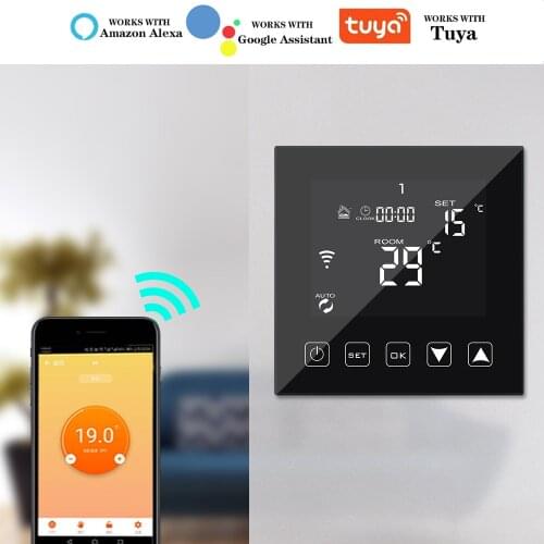WIFI Smart Thermostat Electric Floor Heating Thermostat App Control Temperature Control Work With Google Home