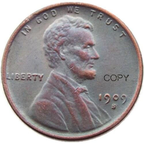 US 1909SVDB One Cent Copper Copy Decorate Coin