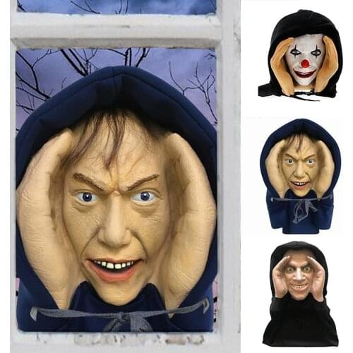 Horror Halloween Ornament With Sucker Lightweight Latex Hanging Decoration For Home Living Room Window Decor Декор Для Дома