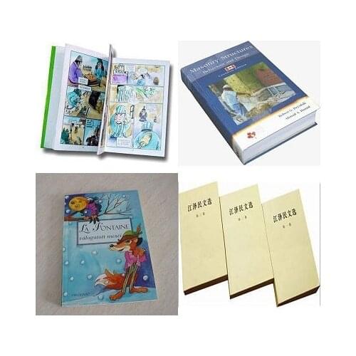 High Quality Printed Perfect Bound Books, Magazines, Brochures saddle stitching binding booklet printing
