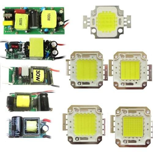 1pcs 10W 20W 30W 50W 100W 30mil White 6500K Warm White 3500K LED Night Light Lamp Bulb Chip Part +10w 20w 30w 50w 100w AC Driver