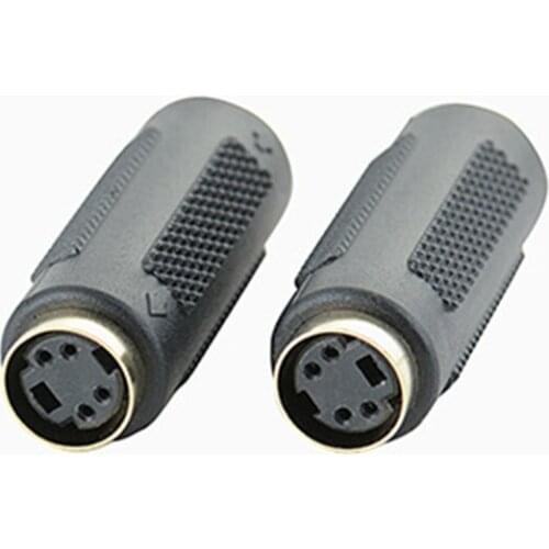 10PCS 4 Pin S-Video Female to S-Video Female Adapter Mini AV Plug Composite Video Extension Converter