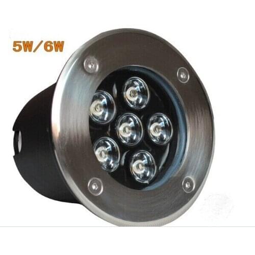 10PCS Free Shipping sale AC86V~265V/110V 220V 6W LED GROUND LIGHT 6W LED buried light,600LM,LED buried light 6*1W