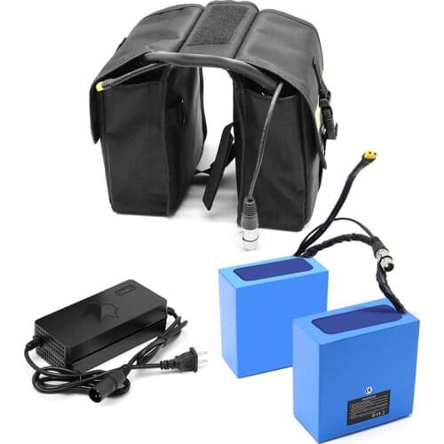 NEW Electric Bicycle Battery 40A BMS 48V 20Ah eBike Batteries 48Volt 1500W 750W Front Bag battery with 54.6v 2A Lithium charger