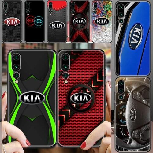 KIA Logo car Phone case For Huawei P Mate P10 P20 P30 P40 10 20 Smart Z Pro Lite 2019 black luxury waterproof soft prime 3D