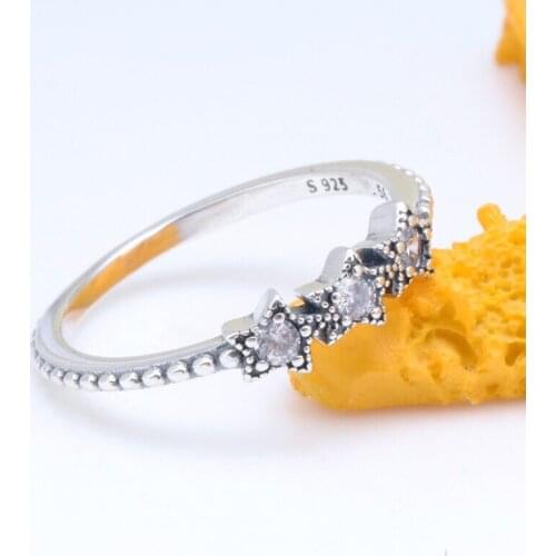 Free Shipping Authentic 925 Sterling Silver Women Fashion Celestial Stars Rings Love Finger for Women Diy Jewelry S925 Rings