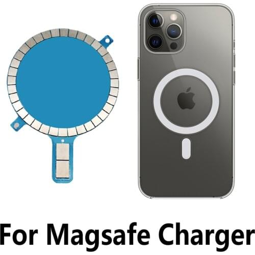 Wireless Charging Magnet for iPhone 12 Pro 12 Mini 11Pro XS Max XR 8 X Samsung S9 Mobile Phone Case Magnetic Cover for Magsafe