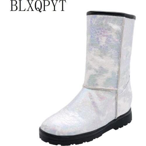 BLXQPYT 2019 Winter boots High Women Snow Boots plush Warm shoes Plus size 33 to big 50 easy wear female hot casual boots 232
