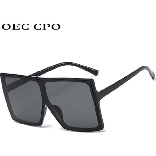 Oversized Sunglasses Woman Black Fashion Square Glasses Big Frame Sunglasses Vintage Retro Glasses Unisex Shades Glasses oculos