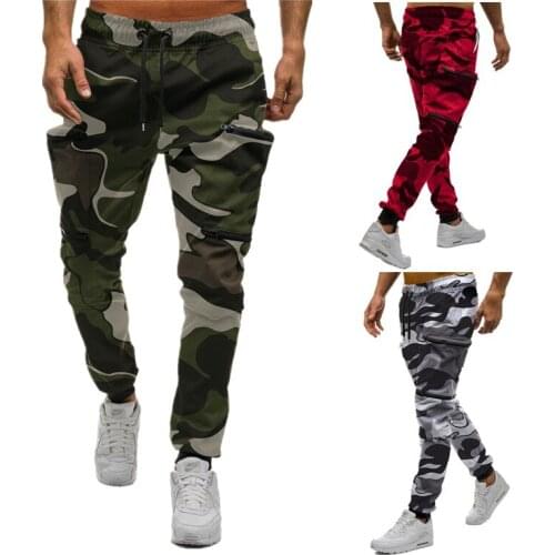 New Mens Multi-Pockets Cargo Pants Joggers Cotton Harem Pants Hip Hop Trousers Sweatpants