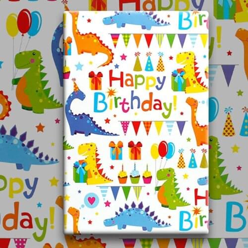 Flamingo Unicorn Dinosaur Jungle animal Gift Wrapping Paper Birthday Baby Shower Bachelorette Party back to school decoration