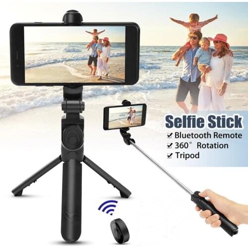 Selfie Stick Holder Bluetooth Connection Control Shutter Handheld Stick 2 in 1 Foldable Desktop Support Stand for iPhone 12 11 X