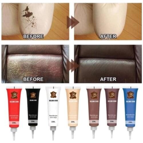 20ml Leather Repair Gel Color Repair Car Seat Home Leather Complementary Repair Refurbishing Cream Paste Leather Cleaner