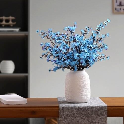 Gypsophila Artificial Flowers White Branch High Quality Babies Breath Fake Flowers Long Bouquet Home Wedding Decoration Autumn