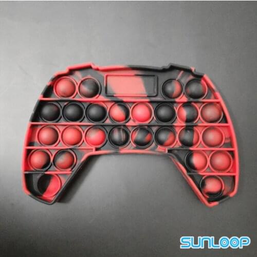 Game Controller Push Bubble Fidget Toys Austism Men Tie Dye Pop Bubble Sensory Figet Stress Toy Special Needs Boys birth Gift