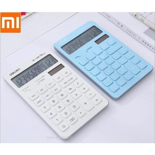 Fashion Solar calculator Photoelectric Dual Dive 12 Number Display for bank office Financial Accounting student