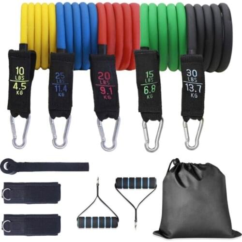 11-Piece Multi-functional Trainer Set Muscle Fitness Rally Set